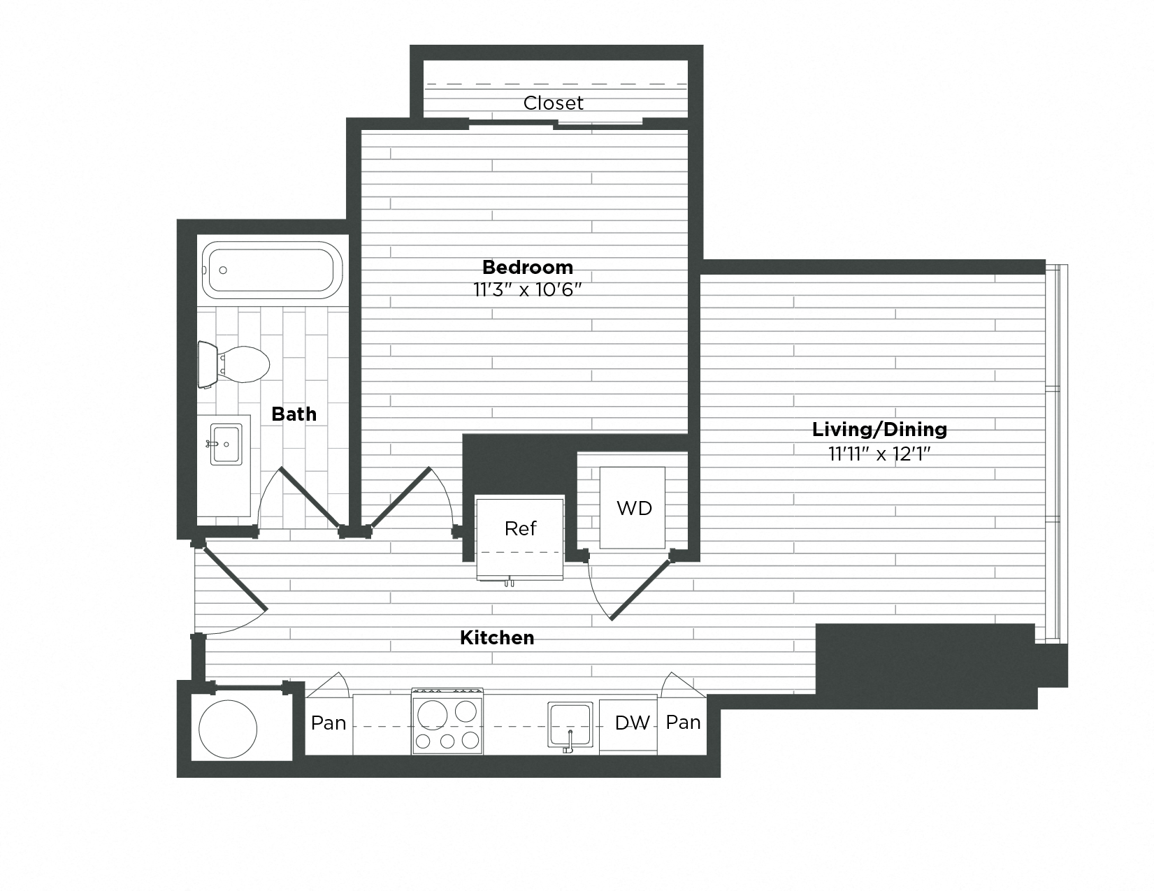 Apartment 3109 floorplan
